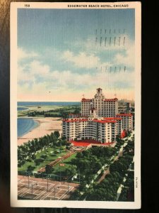 Vintage Postcard 1937 Edgewater Beach Hotel Chicago Illinois 
