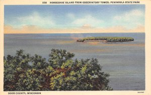 Peninsula State Park Horseshoe Island From Observatory Tower - Door County, W...