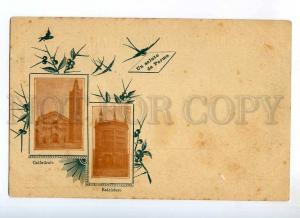 235451 ITALY Saluto da PARMA Vintage lithographic postcard