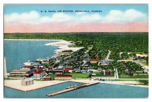 US Naval Air Station, Pensacola, FL Postcard *6S(5)11