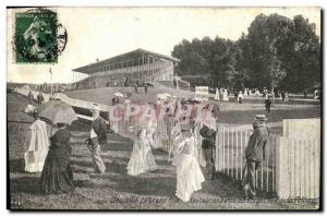 VINTAGE POSTCARD Deauville Large the Races Hippisme Horses