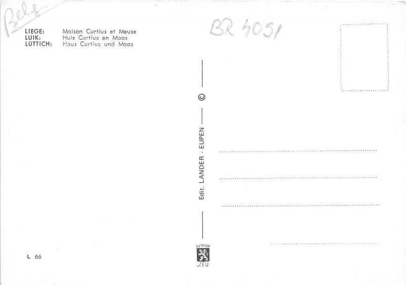 BR4091 Liege Maison Curtius et Meuse  belgium