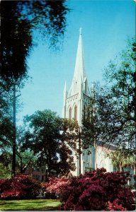 VINTAGE POSTCARD ST. JOHN'S EPISCOPAL CHURCH SAVANNAH GA