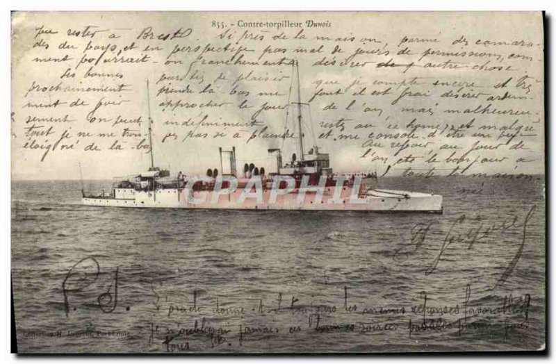 Old Postcard Against Torpedo Dunois