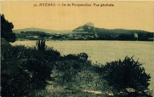 CPA HYERES PORQUEROLLES Vue générale (411121)