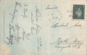 Germany 1930 Hamburg Lombardsbruecke mit Stadt Boats vintage postcard