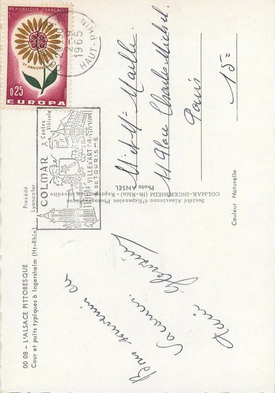 Postcard France Alsace pittoresque Haute Rhin