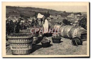 Old Postcard Folklore Wine Vintage Champagne Moet & Chandon vintage Scene Mes...