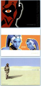 3 Postcards STAR WARS Episode 1 ~ Repro MOVIE POSTER Art - Netherlands 1999