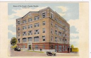 Iowa Des Moines Home Of The People's Popular Monthly Magazine