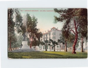 Postcard McKinley Monument San Jose California USA