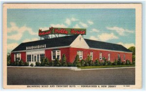 PENNSAUKEN, NJ   ~Roadside HOLLY HOUSE Restaurant 1952 Camden County Postcard