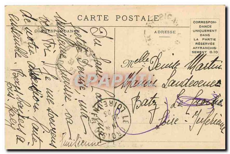 Old Postcard Basilique du Sacre Coeur in Montmartre General view document S E