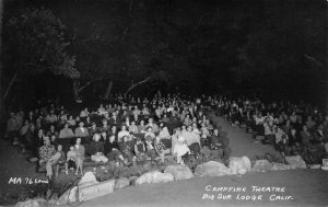 RPPC Campfire Theatre BIG SUR LODGE California Laws Photo 1953 Vintage Postcard