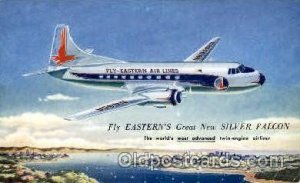 Eastern Air Lines Silver Falcon Airplane, Airport Unused 