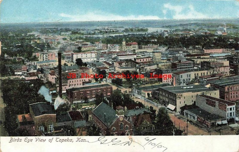 8 Postcards, Topeka Kansas, Auditorium-YMCA-Library-Bridge-Post Office