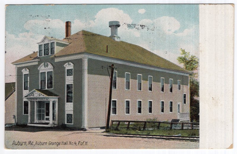 Auburn, Me, Auburn Grange Hall No. 4 P of H