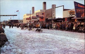 Anchorage Alaska AK Dog Sledding Sled Dogs Fur Rendezvous Vintage Postcard