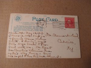 1909 U.S. Supreme Court Room, Washington DC Interior Divided Back Postcard