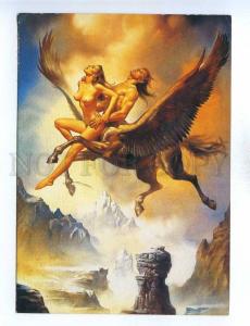 195432 flight Pegasus by Boris Vallejo old postcard