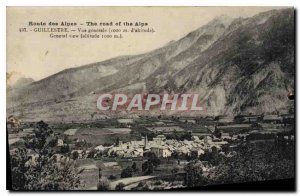 Postcard Old Route Guillestre General view Alps