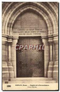 Postcard Dormans Old Chapel Recognition Porte d & # 39entree