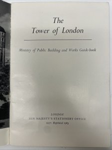 The Tower of London - Ministry of Public Building and Works Guide-Book (1963)