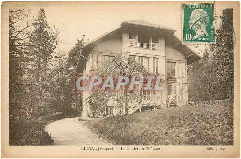 Old Postcard Epinal Vosges Chalet du Chateau