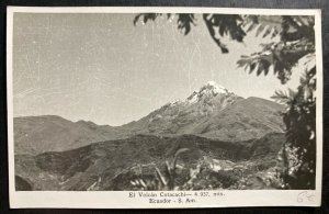 Mint Ecuador Real Picture Postcard RPPC Coracachi Volcano