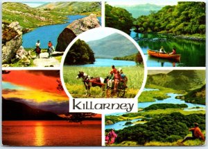 Postcard - The lakes and falls of Killarney, Ireland