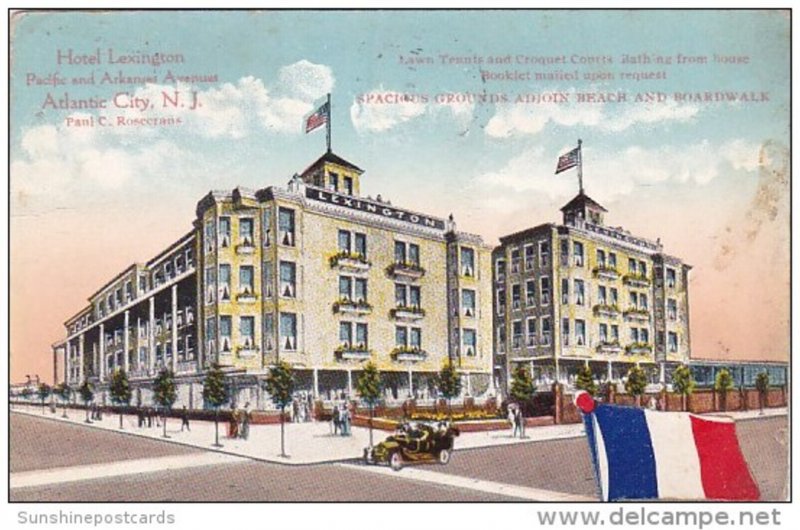 New Jersey Atlantic City Hotel Lexington Pacific And Arkansas Avenue 1916