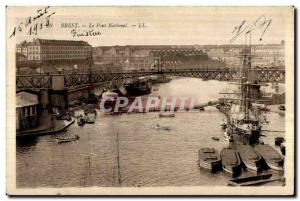Postcard Old Brest National Boat Bridge