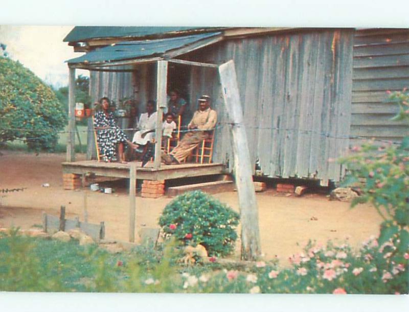 Pre-1980 Black Americana PEOPLE SITTING ON THE PORCH AC0688-12