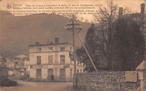 Place du foubourg Saint Paul Dinant Belgium Postal Used Unknown 