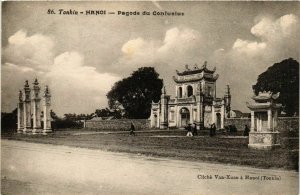 CPA AK Hanoi Pagode du Confucius VIETNAM-INDOCHINA (840465)