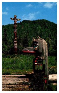 Postcard INDIAN SCENE Ketchikan Alaska AK AT8310