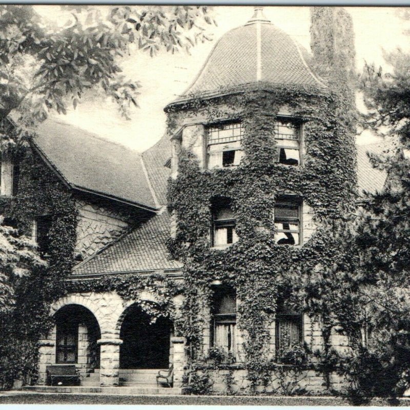 1943 Oberlin, OH Baldwin Cottage College Collotype Photo Postcard Beautiful A38