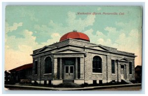 c1910 Methodist Church Porterville California CA Posted Antique Postcard