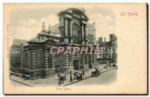 Old Postcard Le Havre Notre Dame