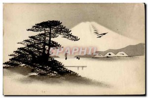 Old Postcard Japan Nippon landscape Volacan