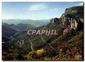 Postcard Modern Visit the Alps Rousset The Pass road in autumn