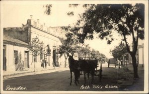 Argentina Posadas Calle Felix Azara Misiones c1920 Real Photo Postcard