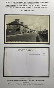 Mint Real Picture Postcard Post Office & Main Street Foynes Limerick Ireland