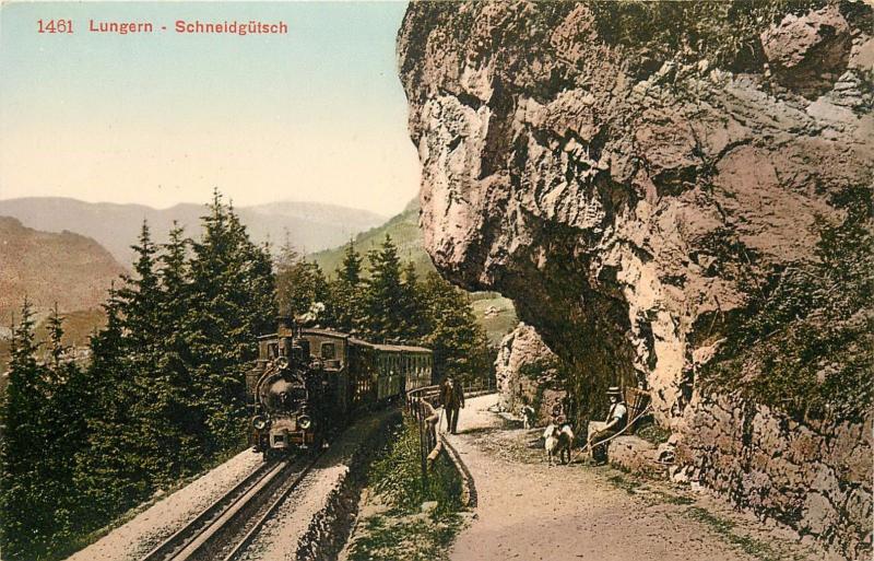 Switzerland Lungern - Schneidgutsch swiss train railroad