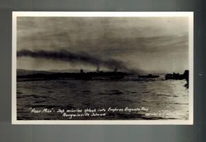 Mint RPPC Japan Attacks US NAvy Bougainville Island Empress Augusta Bay Postcard