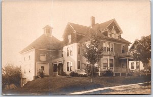 A. C. Hutchinson Mansion House Livermore Falls Fort Pierce Florida FL Postcard