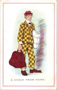Humour A Check From Home 1910