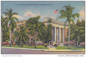 Florida Fort Myers Lee County Court House Curteich