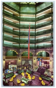 c1960 Interior View Lobby Brown Palace Hotel Denver Colorado CO Vintage Postcard