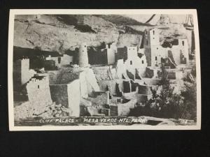 Early 1900s RPPC Cliff Palace, Mesa Verde National Park Real Photo Postcard